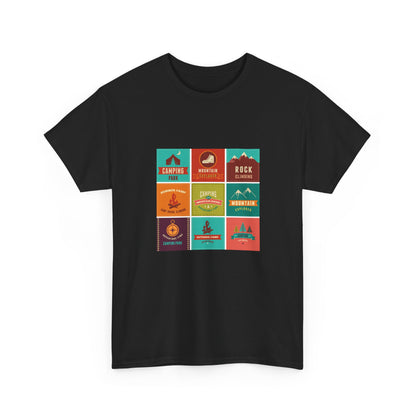 Outdoor Adventure Unisex Heavy Cotton Tee | Camping, Hiking, Nature Lover Shirt, Travel Gift, Unisex T-Shirt