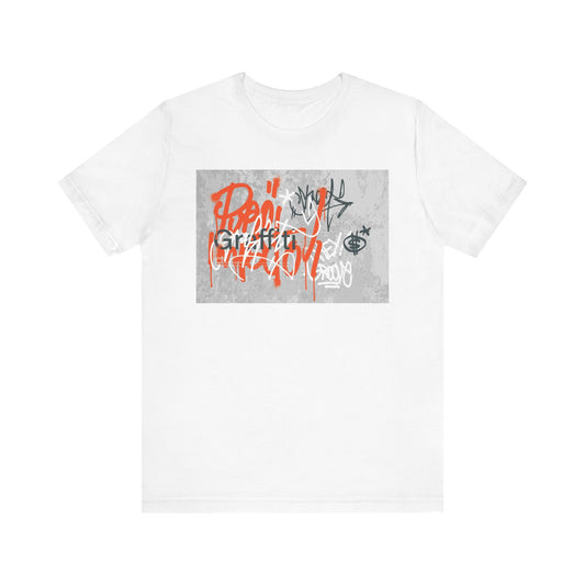 Urban Graffiti Graphic Tee, Cool Streetwear, Unisex Casual Top, Trendy Gift for Art Lovers, Stylish Outfit for Events, Art and Culture Tee - MaisonThreadory