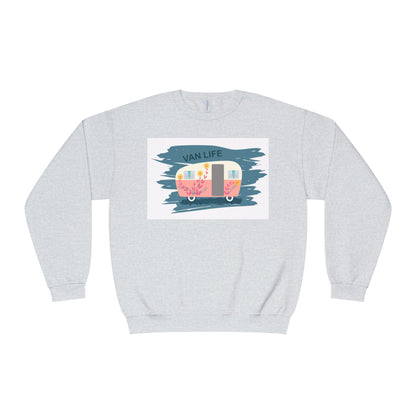 Van Life Sweatshirt, Cozy Crewneck for Adventure Lovers, Travel Apparel for Road Trips, Perfect Gift for Campers & Van Enthusiasts - MaisonThreadory