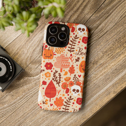 Autumn Phone Case - Cozy Fall Vibes, Pumpkin Decor, Halloween Gift, Floral Design, Seasonal Aesthetic
