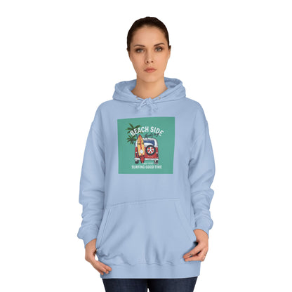 Beachside Vibes Unisex Hoodie | Perfect for College Students, Cozy Days, Summer Vacations, Gift for Friends, Casual Wear - MaisonThreadory