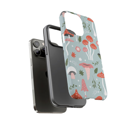 Whimsical Mushroom Phone Case, Cute Floral Smartphone Cover, Unique Gift for Nature Lovers, Trendy Tech Accessory, Eco-friendly Case