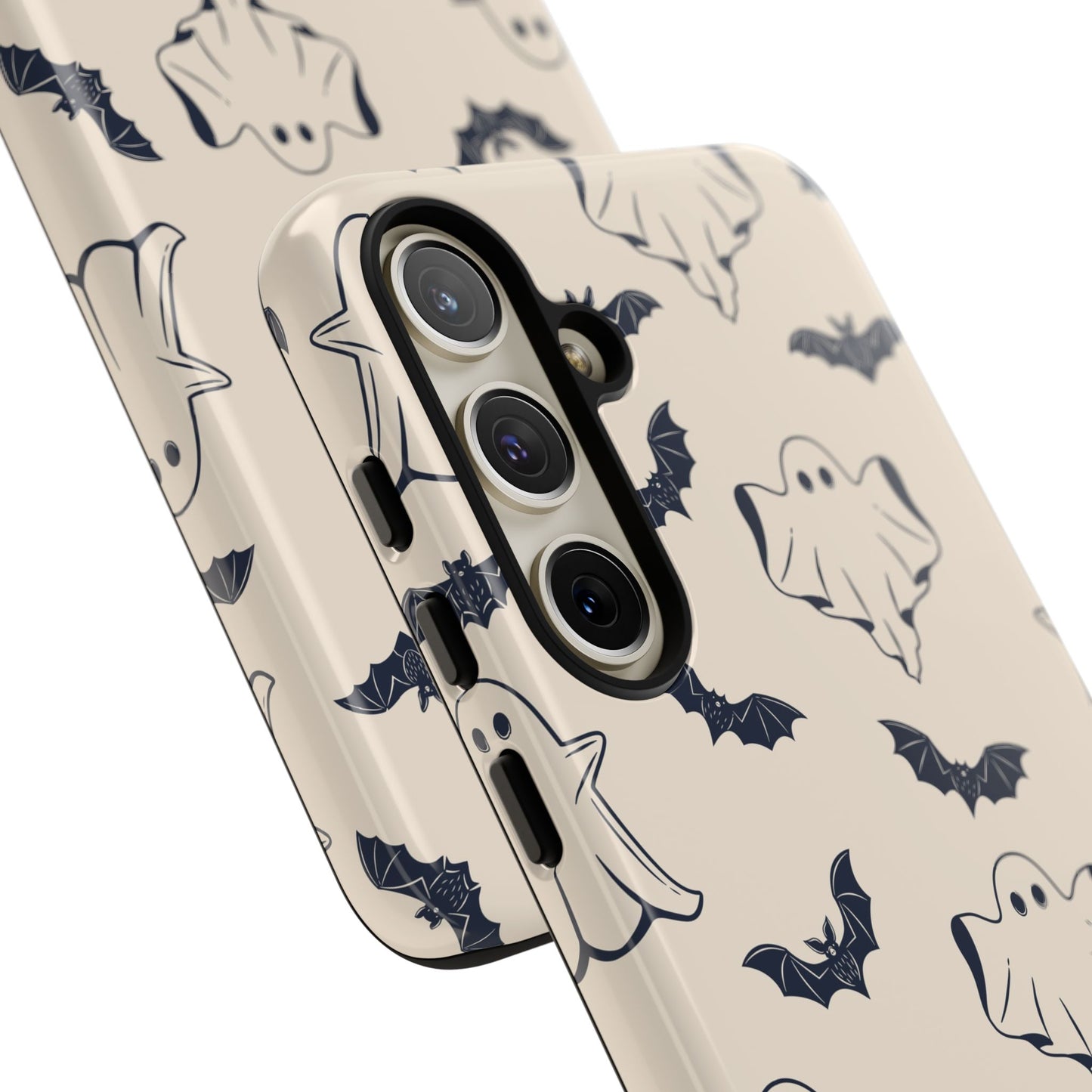Halloween Phone Case, Ghosts and Bats, Cute Phone Cover, Spooky Accessories, Fall Decor, Gifts for Her, Halloween Party - MaisonThreadory