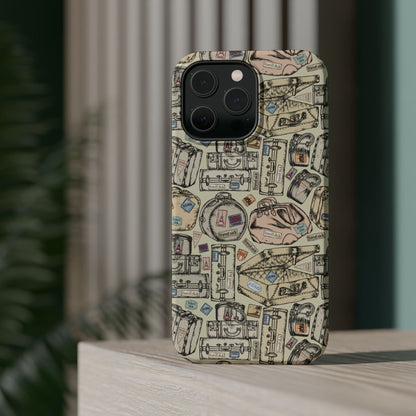 Travel-Inspired Magnetic Tough Cases, Unique Phone Accessories, Perfect for Adventurers, Great Gift for Travelers or Holidays