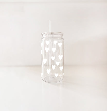 Verre en plastique 16oz - St-Valentin
