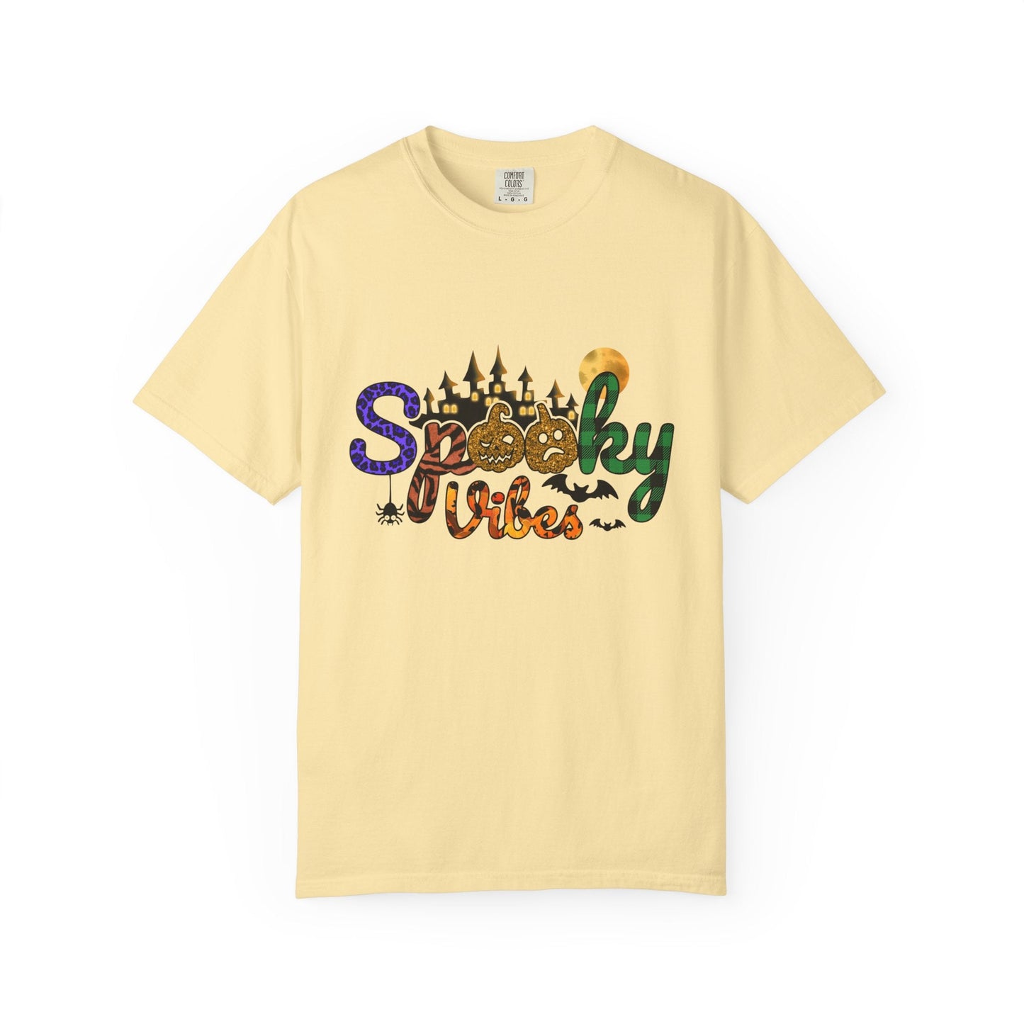 Spooky Vibes T-Shirt, Halloween Shirt, Unisex Tee, Fall Fashion, Casual Wear, Gift for Haunted Lovers - MaisonThreadory