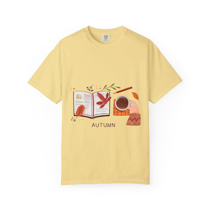 Autumn - Themed Unisex T-Shirt - Cozy Fall Tee, Perfect Gift for Thanksgiving, Casual Everyday Wear, Seasonal Fashion, Pumpkin Spice Vibes - MaisonThreadory