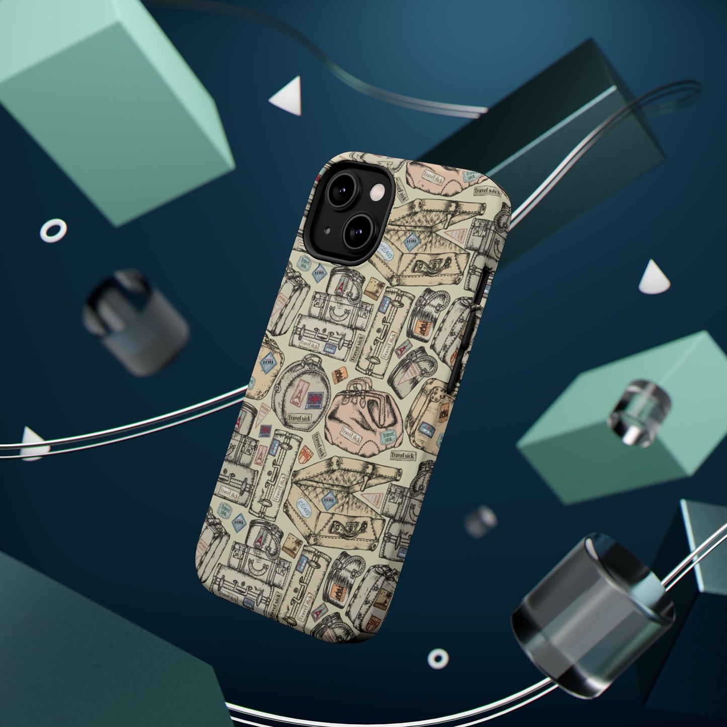 Travel - Inspired Magnetic Tough Cases, Unique Phone Accessories, Perfect for Adventurers, Great Gift for Travelers or Holidays - MaisonThreadory
