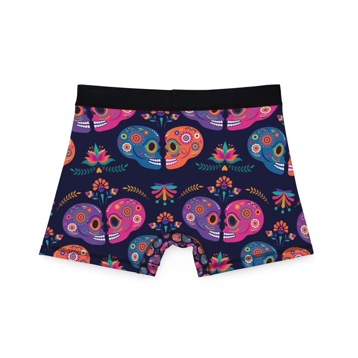 Colorful Skull Men's Boxers - Fun, Stylish, Unique Underwear, Gift for Him, Day of the Dead, Halloween, Loungewear - MaisonThreadory
