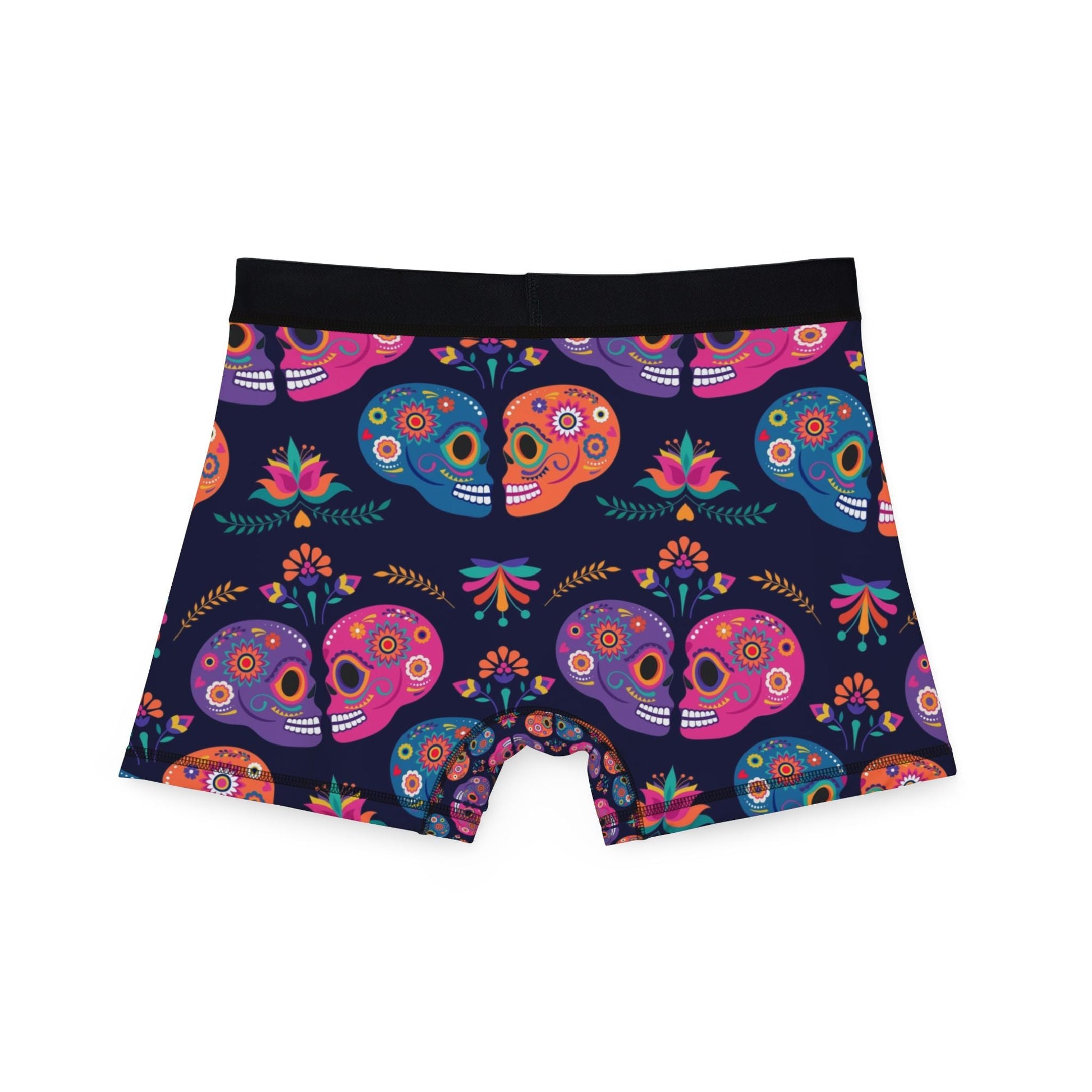 Colorful Skull Men's Boxers - Fun, Stylish, Unique Underwear, Gift for Him, Day of the Dead, Halloween, Loungewear - MaisonThreadory