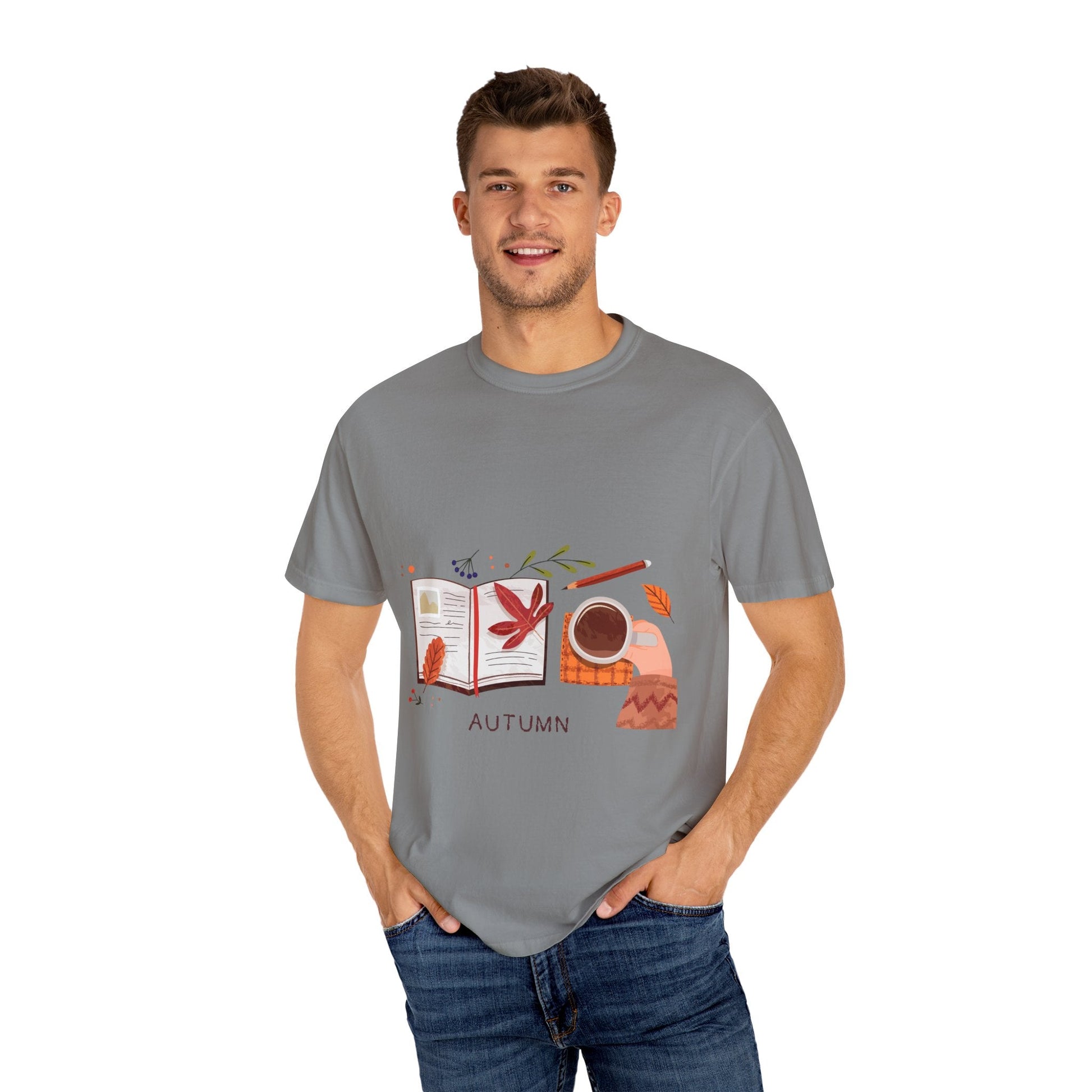 Autumn - Themed Unisex T-Shirt - Cozy Fall Tee, Perfect Gift for Thanksgiving, Casual Everyday Wear, Seasonal Fashion, Pumpkin Spice Vibes - MaisonThreadory