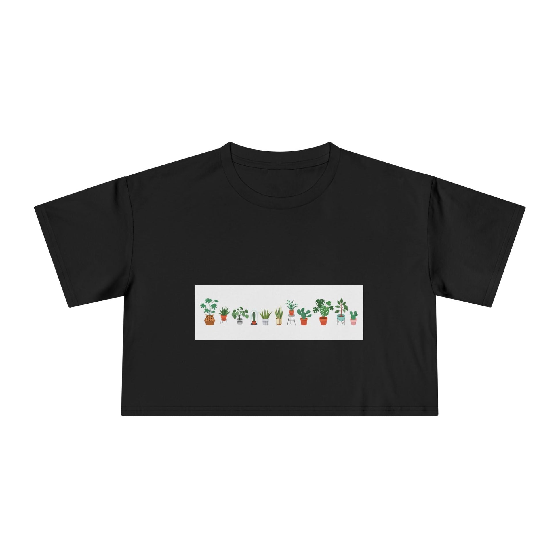 Botanical Bliss Women's Crop Tee, Cute Plant Lover Tee, Gardening Gift, Summer Fashion, Eco - Friendly Style, Trendy Crop Top - MaisonThreadory
