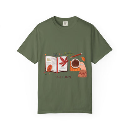 Autumn - Themed Unisex T-Shirt - Cozy Fall Tee, Perfect Gift for Thanksgiving, Casual Everyday Wear, Seasonal Fashion, Pumpkin Spice Vibes - MaisonThreadory