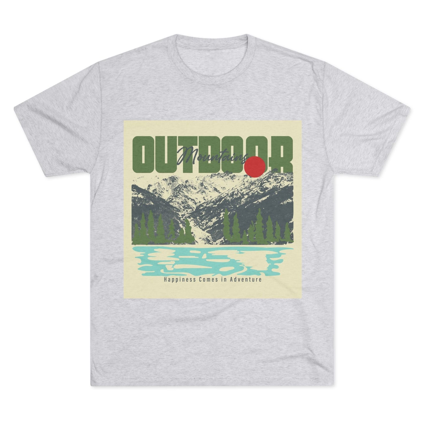 Outdoor Adventure Tee, Unisex Tri - Blend Crew Shirt, Perfect Gift for Nature Lovers, Hiking Enthusiasts, Travel Souvenir, Eco - Friendly [...] - MaisonThreadory