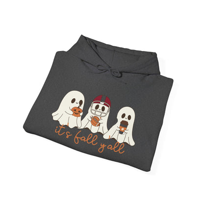Fall - Themed Hooded Sweatshirt, Cozy Fall Hoodie, Unisex Halloween Apparel, Autumn Fashion Sweatshirt, Perfect Halloween Gift - MaisonThreadory