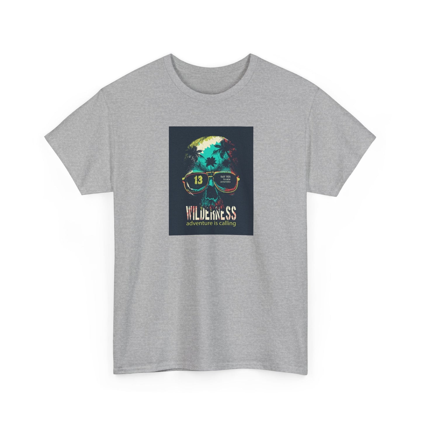 Eco - Friendly Graphic Tee with Funky Design, Unisex Heavy Cotton T-Shirt, Cool Casual Wear, Summer Festival Outfit, Gift for Friends - MaisonThreadory