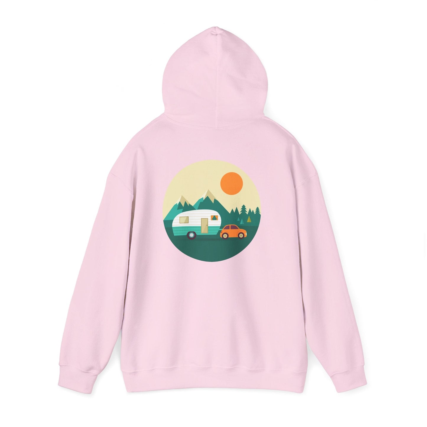 Camping Adventure Hoodie - Unisex Heavy Blend - Cozy Sweatshirt for Nature Lovers - Outdoor Gift - Travel Hoodie - MaisonThreadory