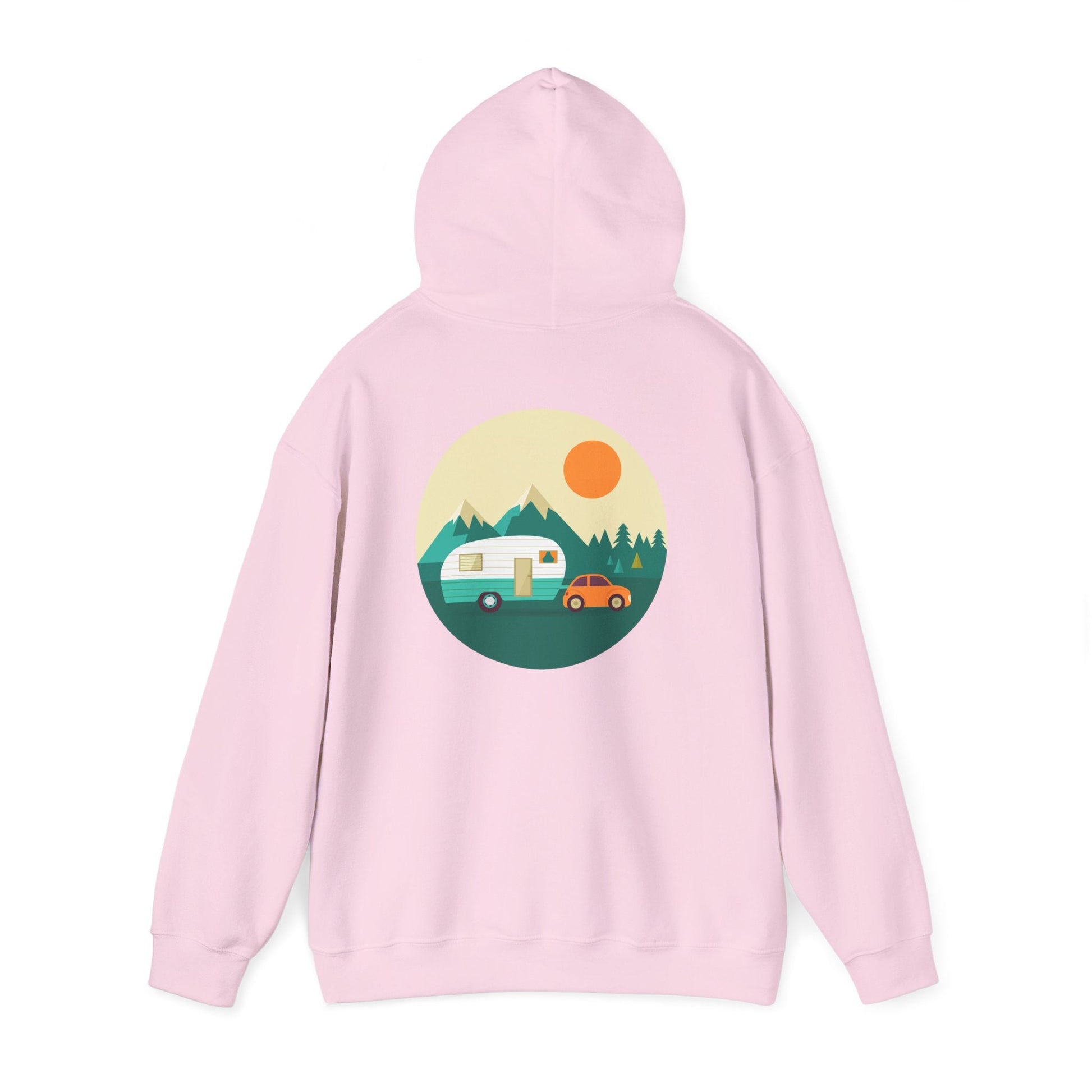 Camping Adventure Hoodie - Unisex Heavy Blend - Cozy Sweatshirt for Nature Lovers - Outdoor Gift - Travel Hoodie - MaisonThreadory