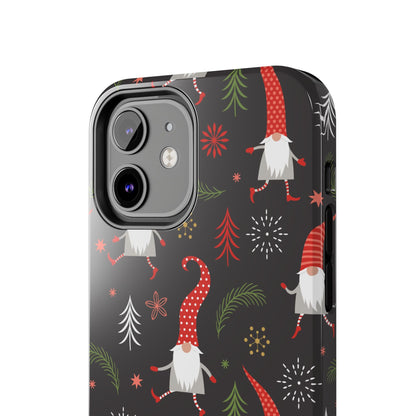 Gnomes & Holiday Cheer Tough Phone Cases, Cute Phone Accessories, Holiday Gift, Gnome Phone Cover, Festive Phone Protection, Winter Decor - MaisonThreadory