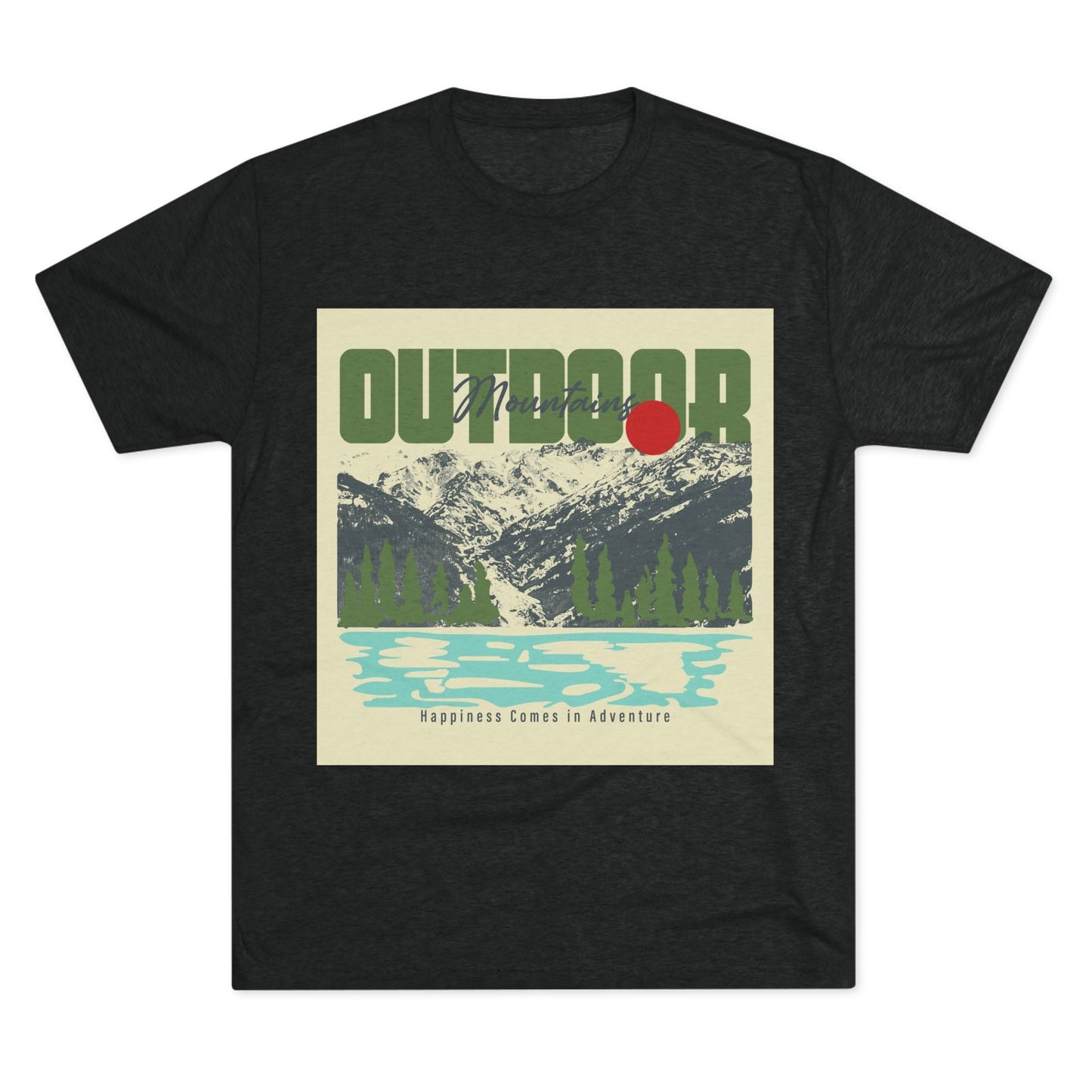 Outdoor Adventure Tee, Unisex Tri - Blend Crew Shirt, Perfect Gift for Nature Lovers, Hiking Enthusiasts, Travel Souvenir, Eco - Friendly [...] - MaisonThreadory