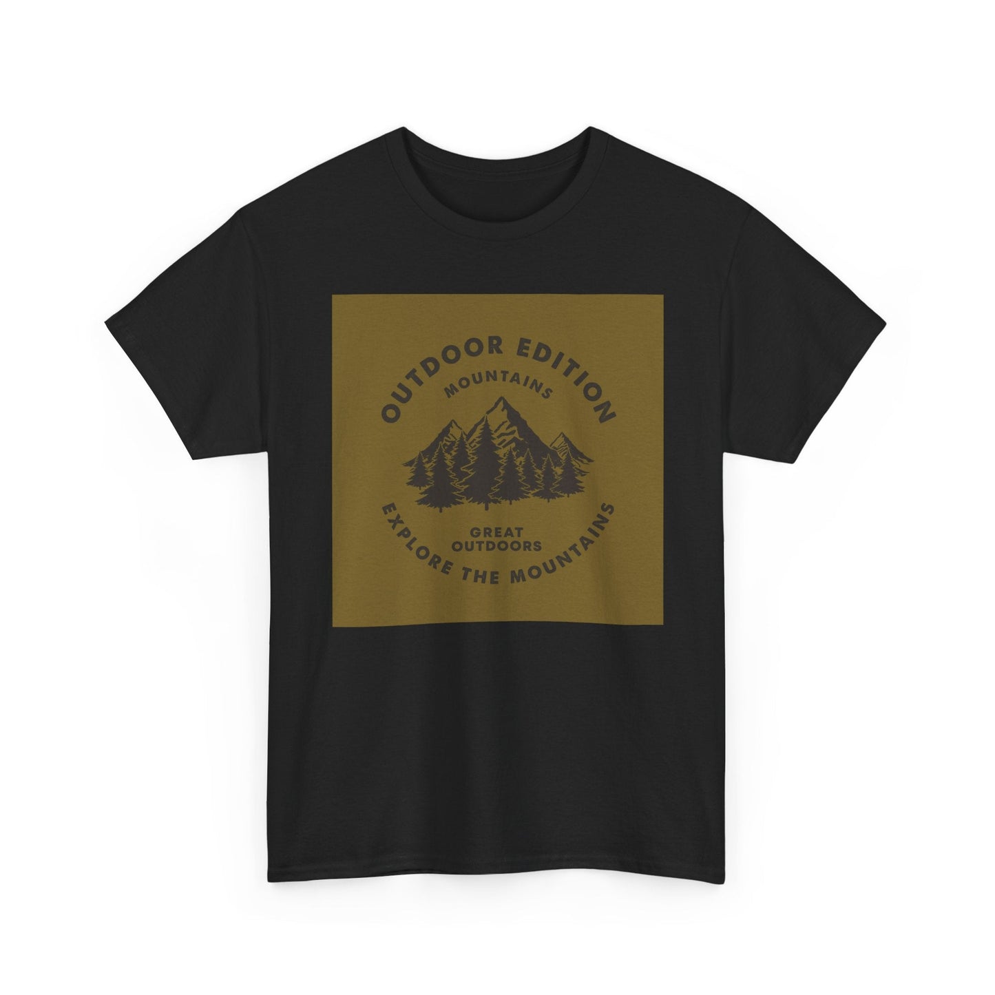 Mountain Adventure Tee, Outdoor Edition Heavy Cotton Shirt, Unisex Graphic T-Shirt, Perfect for Camping, Hiking, Gift for Nature Lovers - MaisonThreadory