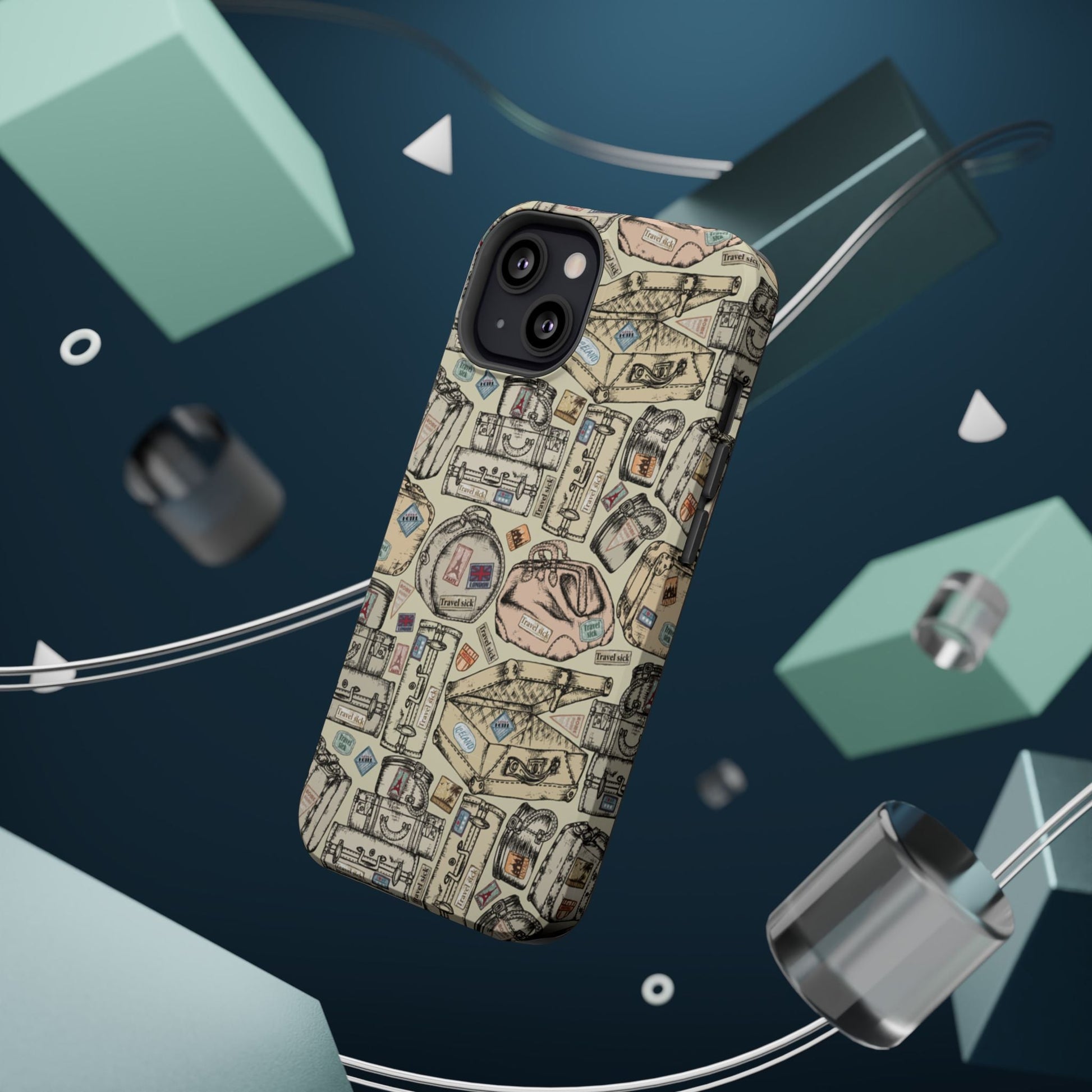Travel - Inspired Magnetic Tough Cases, Unique Phone Accessories, Perfect for Adventurers, Great Gift for Travelers or Holidays - MaisonThreadory