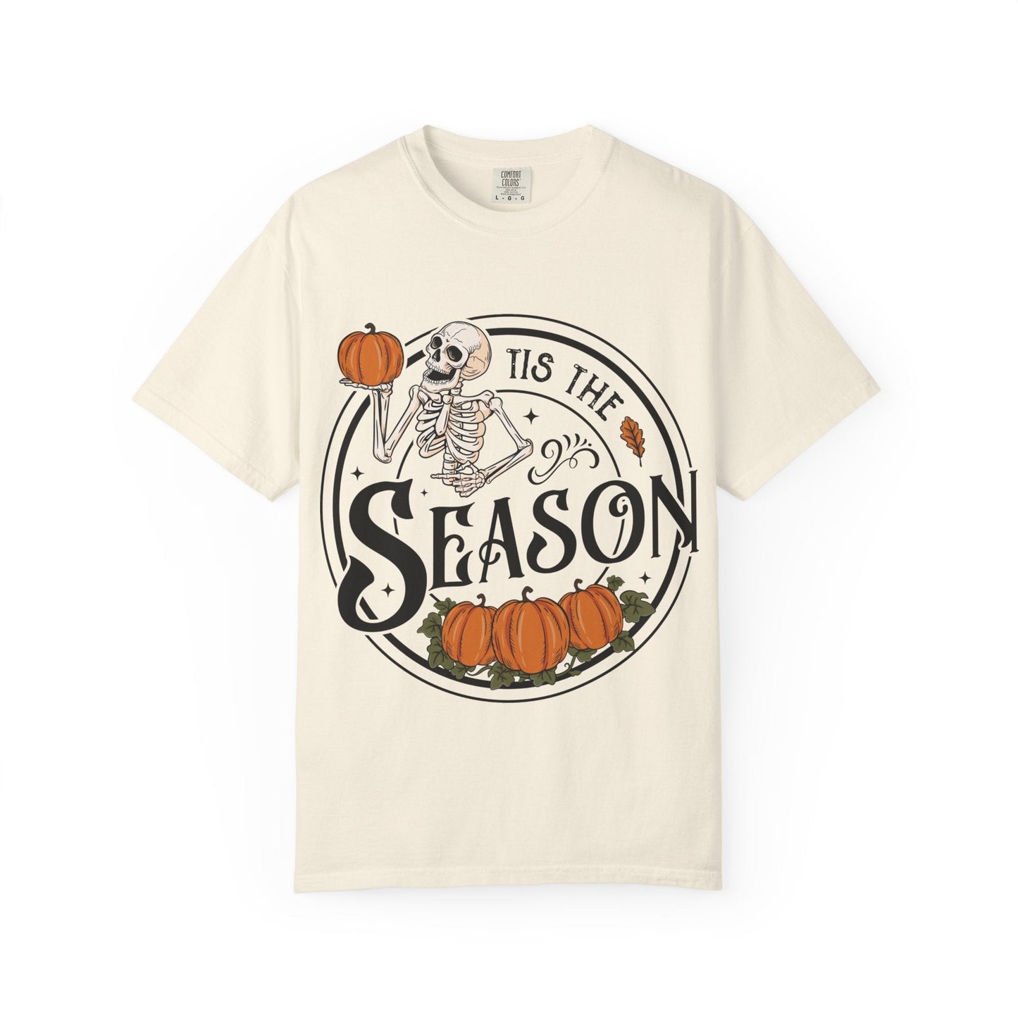 Halloween Skeleton T-Shirt, Unisex Fall Shirt, Spooky Season Tee, Pumpkins Shirt, Timeless Autumn Style - MaisonThreadory