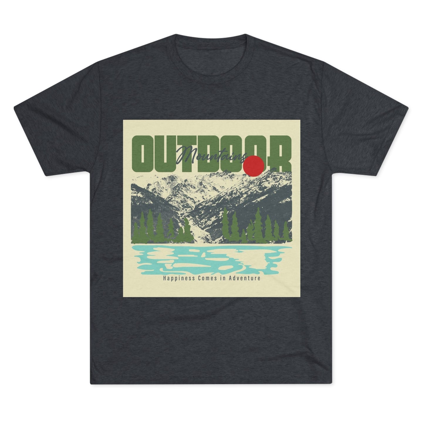 Outdoor Adventure Tee, Unisex Tri - Blend Crew Shirt, Perfect Gift for Nature Lovers, Hiking Enthusiasts, Travel Souvenir, Eco - Friendly [...] - MaisonThreadory