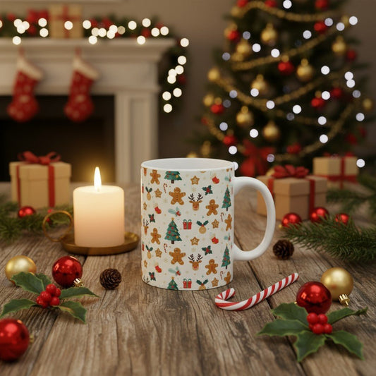 Festive Gingerbread Holiday Mug - MaisonThreadory