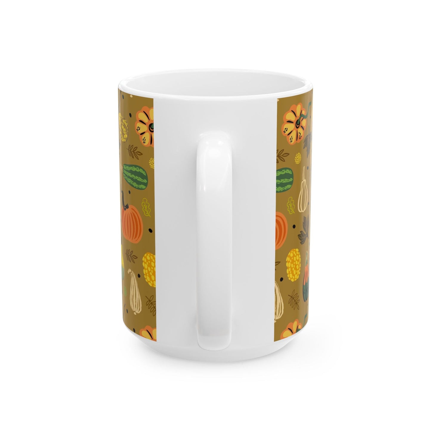 Autumn Harvest Ceramic Mug - Cozy Fall Vibes, Pumpkin Spice Lover's Gift, Seasonal Home Decor, Thanksgiving Coffee Cup, Cute Kitchenware - MaisonThreadory