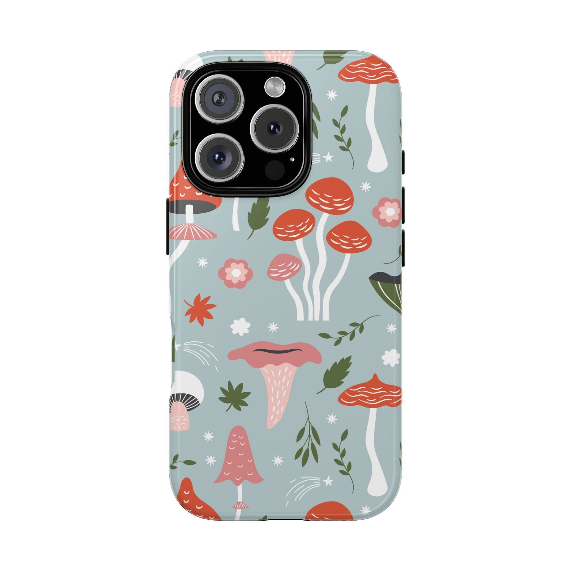Whimsical Mushroom Phone Case, Cute Floral Smartphone Cover, Unique Gift for Nature Lovers, Trendy Tech Accessory, Eco - friendly Case - MaisonThreadory