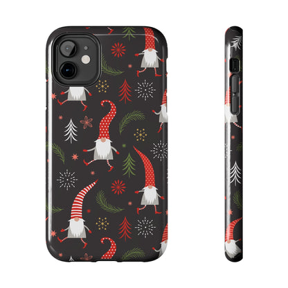 Gnomes & Holiday Cheer Tough Phone Cases, Cute Phone Accessories, Holiday Gift, Gnome Phone Cover, Festive Phone Protection, Winter Decor - MaisonThreadory