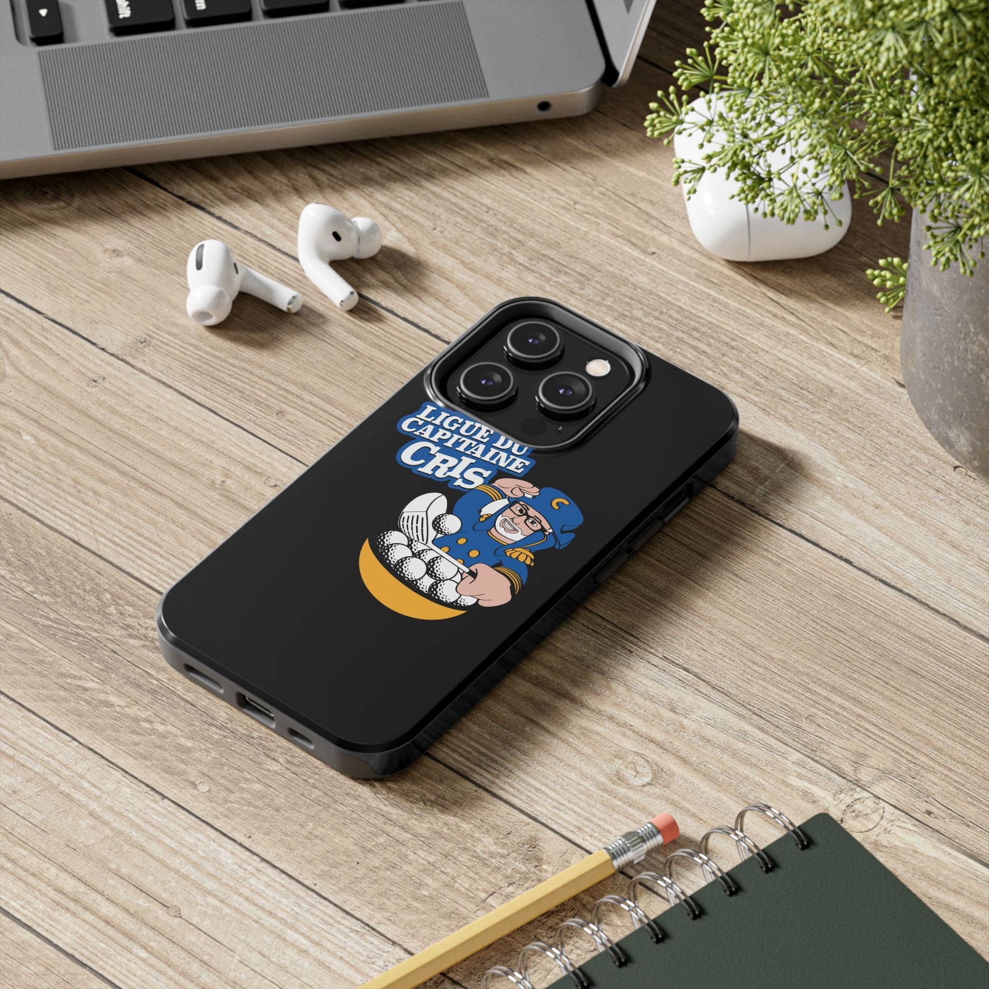 Ligue du Capitaine Cris Tough Phone Cases | Unique Gift for Sports Fans, Durable Protection, Fun & Stylish Design, Baseball Lover's [...] - MaisonThreadory
