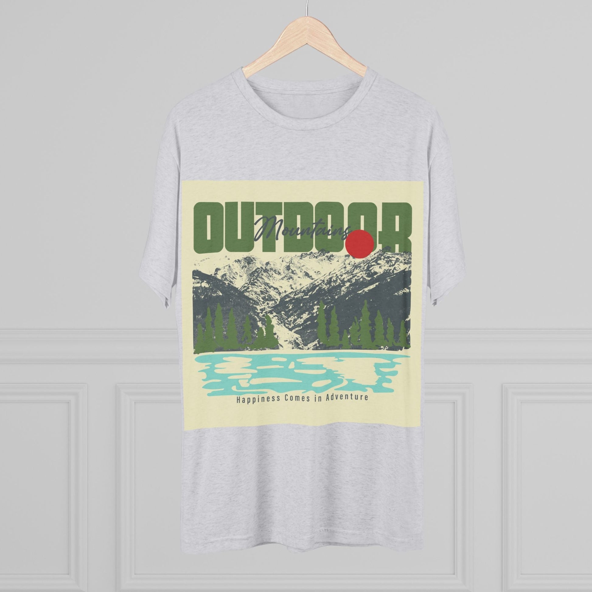 Outdoor Adventure Tee, Unisex Tri - Blend Crew Shirt, Perfect Gift for Nature Lovers, Hiking Enthusiasts, Travel Souvenir, Eco - Friendly [...] - MaisonThreadory