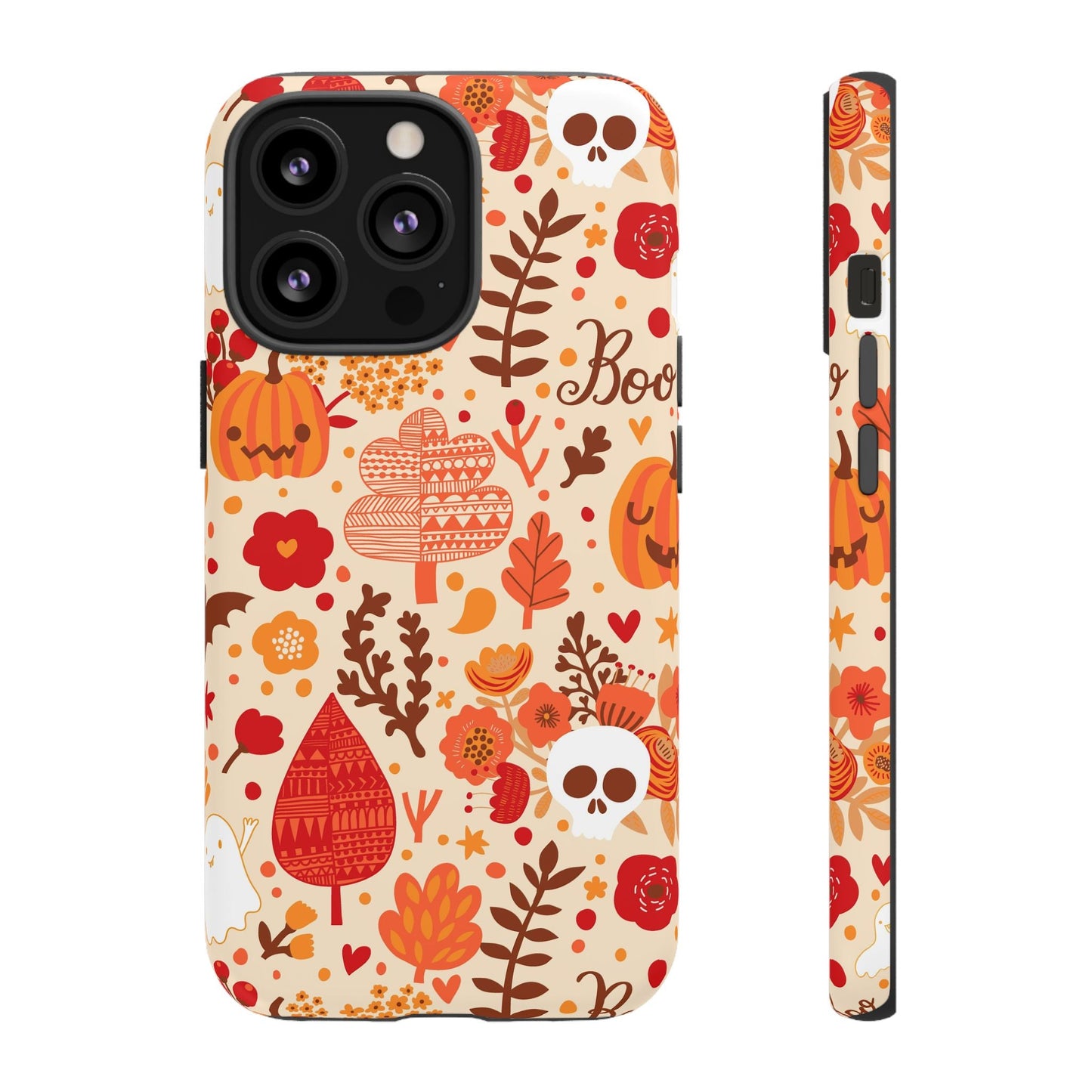 Autumn Phone Case - Cozy Fall Vibes, Pumpkin Decor, Halloween Gift, Floral Design, Seasonal Aesthetic - MaisonThreadory