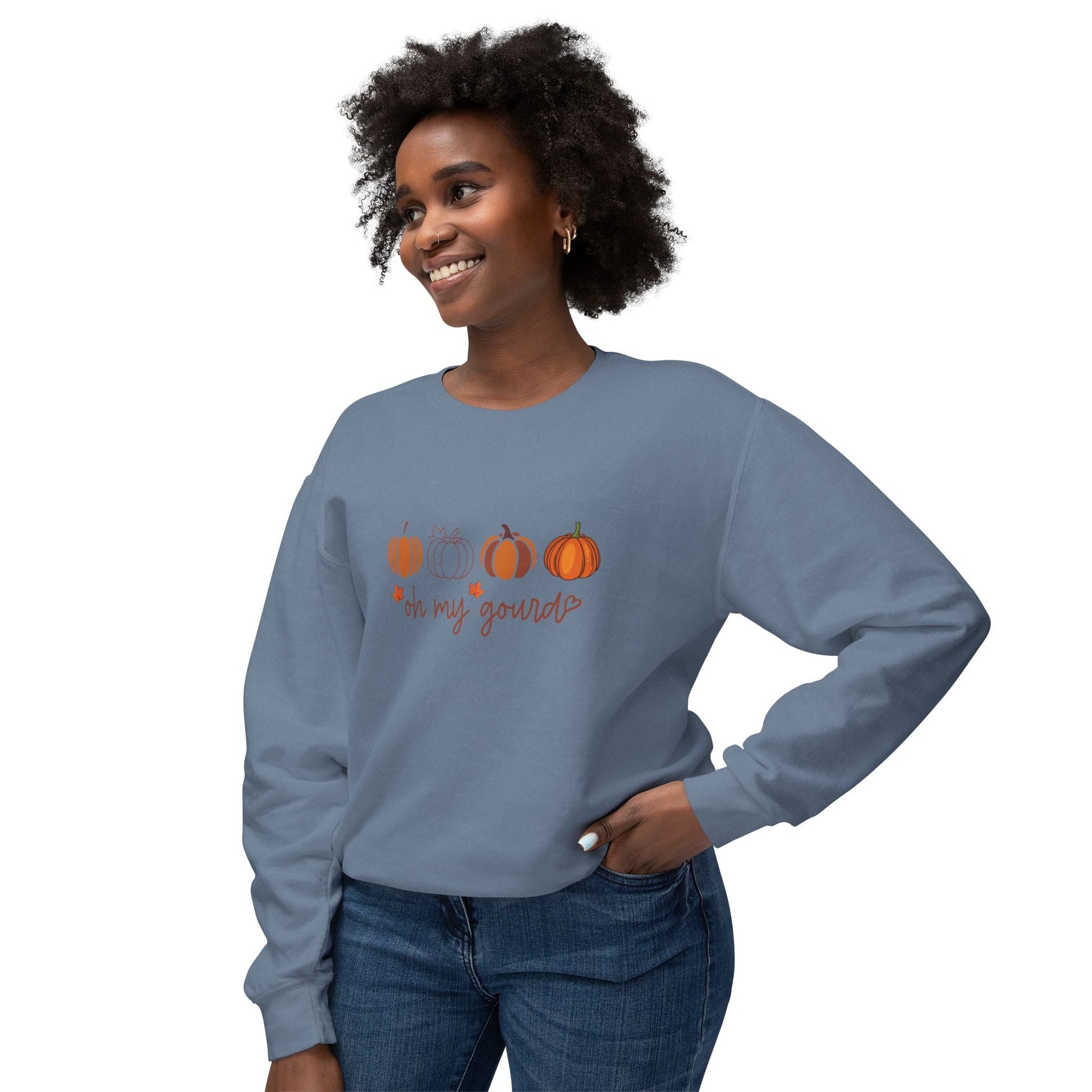 Fall Pumpkin Sweatshirt, Cozy Crewneck Sweater, Perfect for Autumn, Halloween, Thanksgiving Gift, Unisex Casual Fashion - MaisonThreadory
