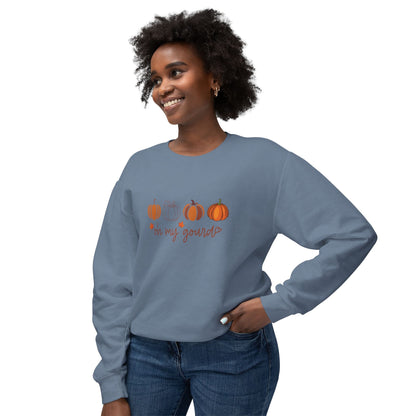 Fall Pumpkin Sweatshirt, Cozy Crewneck Sweater, Perfect for Autumn, Halloween, Thanksgiving Gift, Unisex Casual Fashion - MaisonThreadory