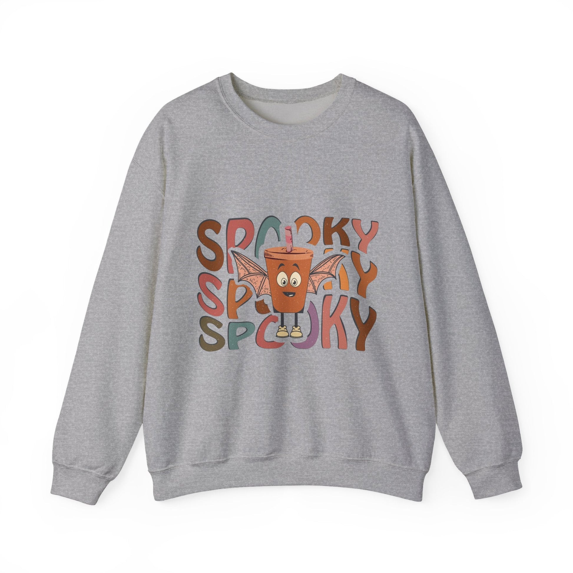 Spooky Vibes Crewneck Sweatshirt - Unisex Halloween Sweater for Cozy Nights, Fall Fashion, Gift for Spooky Season, Festive Apparel - MaisonThreadory