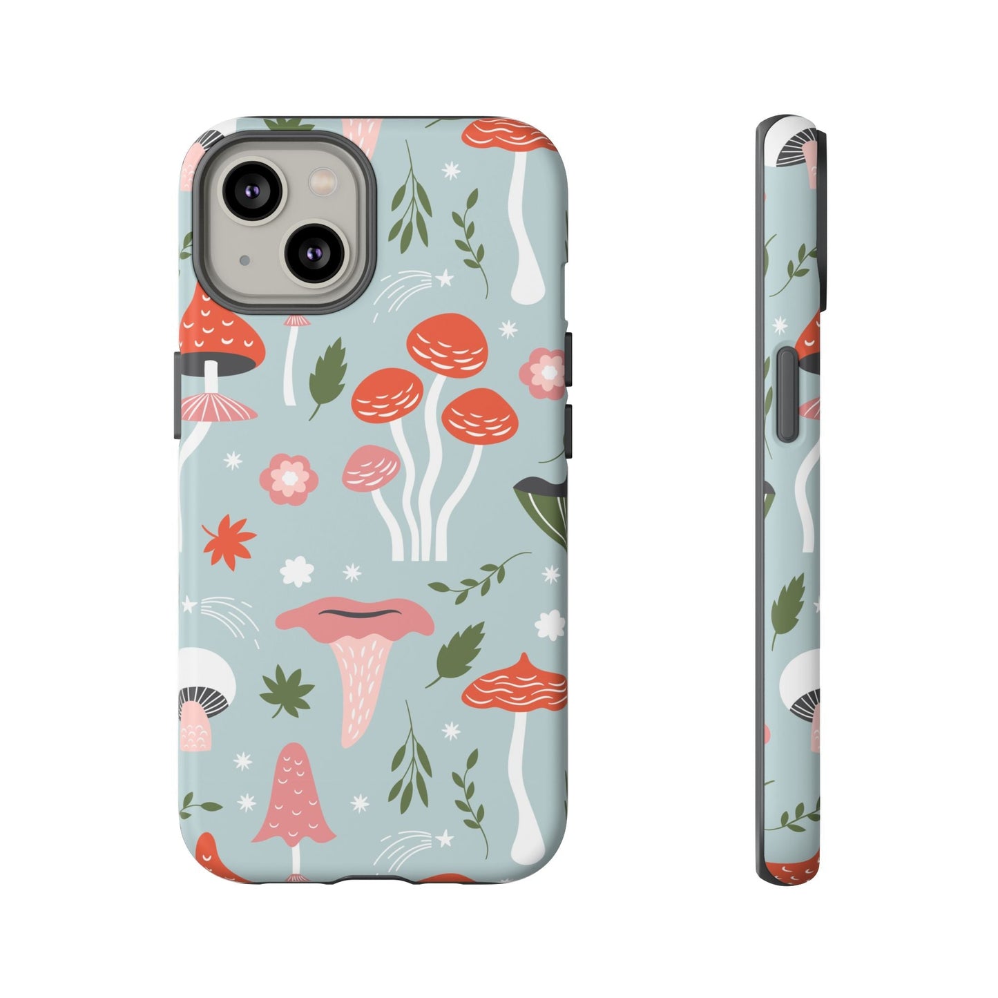 Whimsical Mushroom Phone Case, Cute Floral Smartphone Cover, Unique Gift for Nature Lovers, Trendy Tech Accessory, Eco - friendly Case - MaisonThreadory