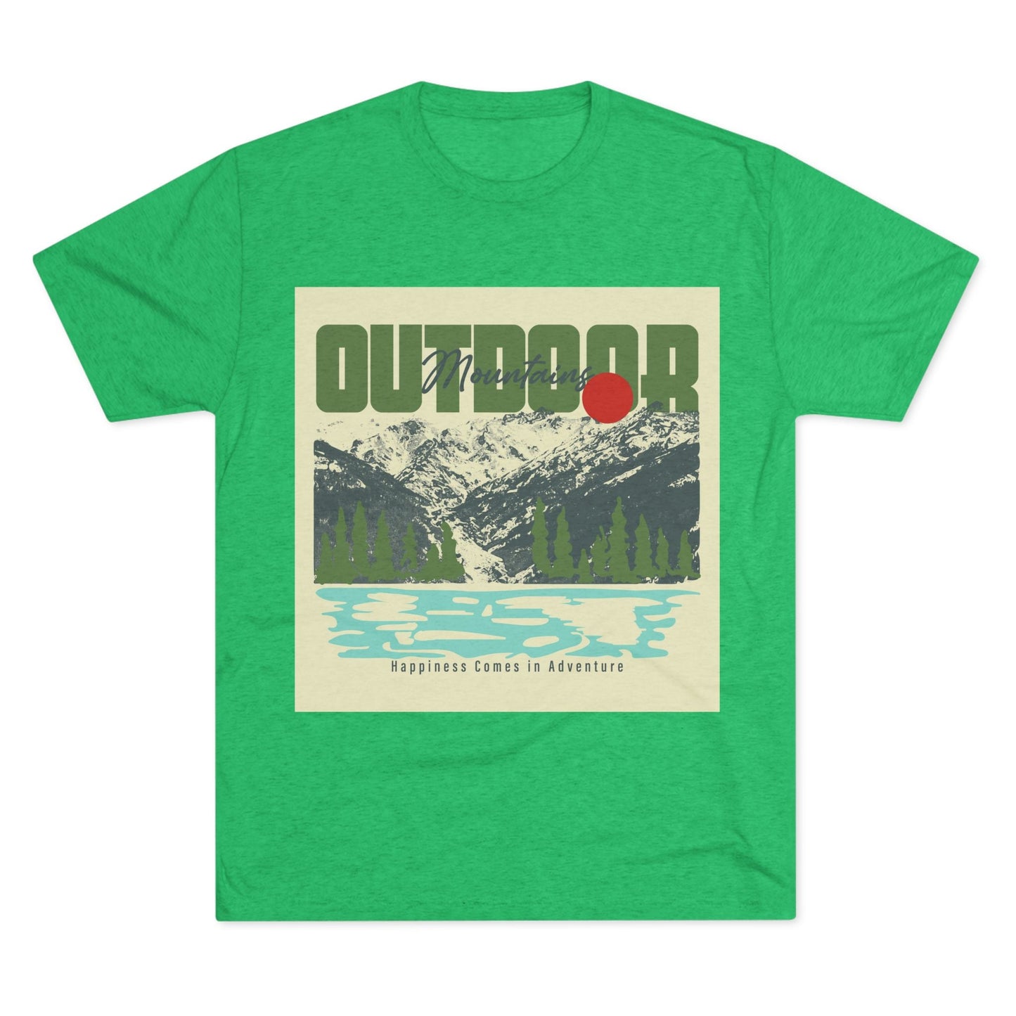 Outdoor Adventure Tee, Unisex Tri - Blend Crew Shirt, Perfect Gift for Nature Lovers, Hiking Enthusiasts, Travel Souvenir, Eco - Friendly [...] - MaisonThreadory