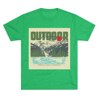 Outdoor Adventure Tee, Unisex Tri - Blend Crew Shirt, Perfect Gift for Nature Lovers, Hiking Enthusiasts, Travel Souvenir, Eco - Friendly [...] - MaisonThreadory