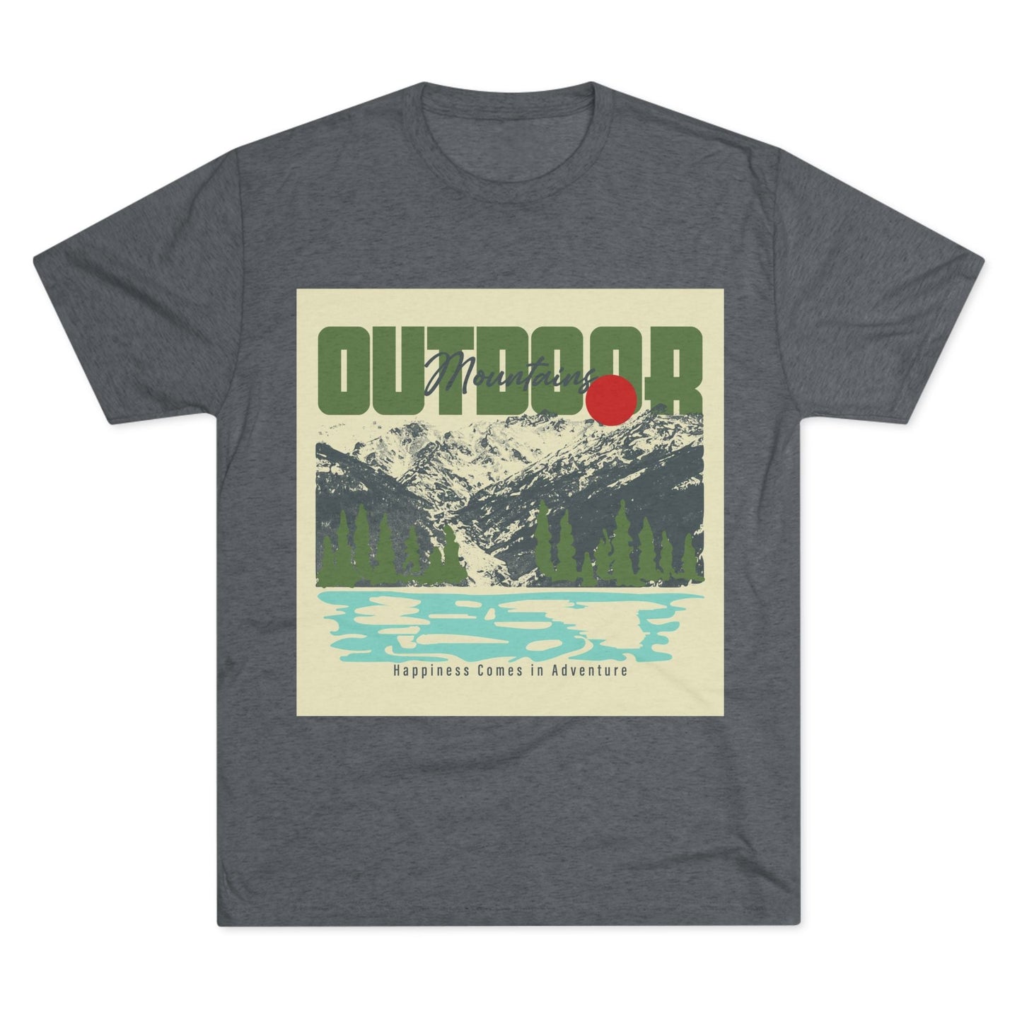 Outdoor Adventure Tee, Unisex Tri - Blend Crew Shirt, Perfect Gift for Nature Lovers, Hiking Enthusiasts, Travel Souvenir, Eco - Friendly [...] - MaisonThreadory