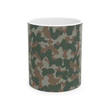 Camouflage Ceramic Mug for Coffee Lovers, Military Style, Unique Gift, Adventure Vibes, Perfect for Outdoors, 11oz, 15oz - MaisonThreadory
