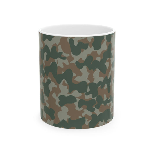 Camouflage Ceramic Mug for Coffee Lovers, Military Style, Unique Gift, Adventure Vibes, Perfect for Outdoors, 11oz, 15oz - MaisonThreadory