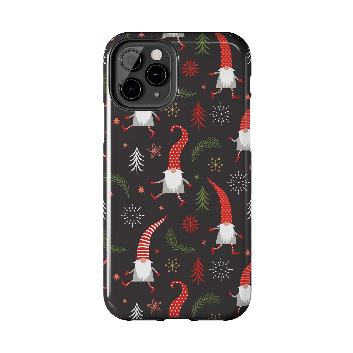 Gnomes & Holiday Cheer Tough Phone Cases, Cute Phone Accessories, Holiday Gift, Gnome Phone Cover, Festive Phone Protection, Winter Decor - MaisonThreadory