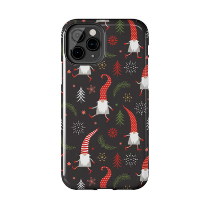 Gnomes & Holiday Cheer Tough Phone Cases, Cute Phone Accessories, Holiday Gift, Gnome Phone Cover, Festive Phone Protection, Winter Decor - MaisonThreadory