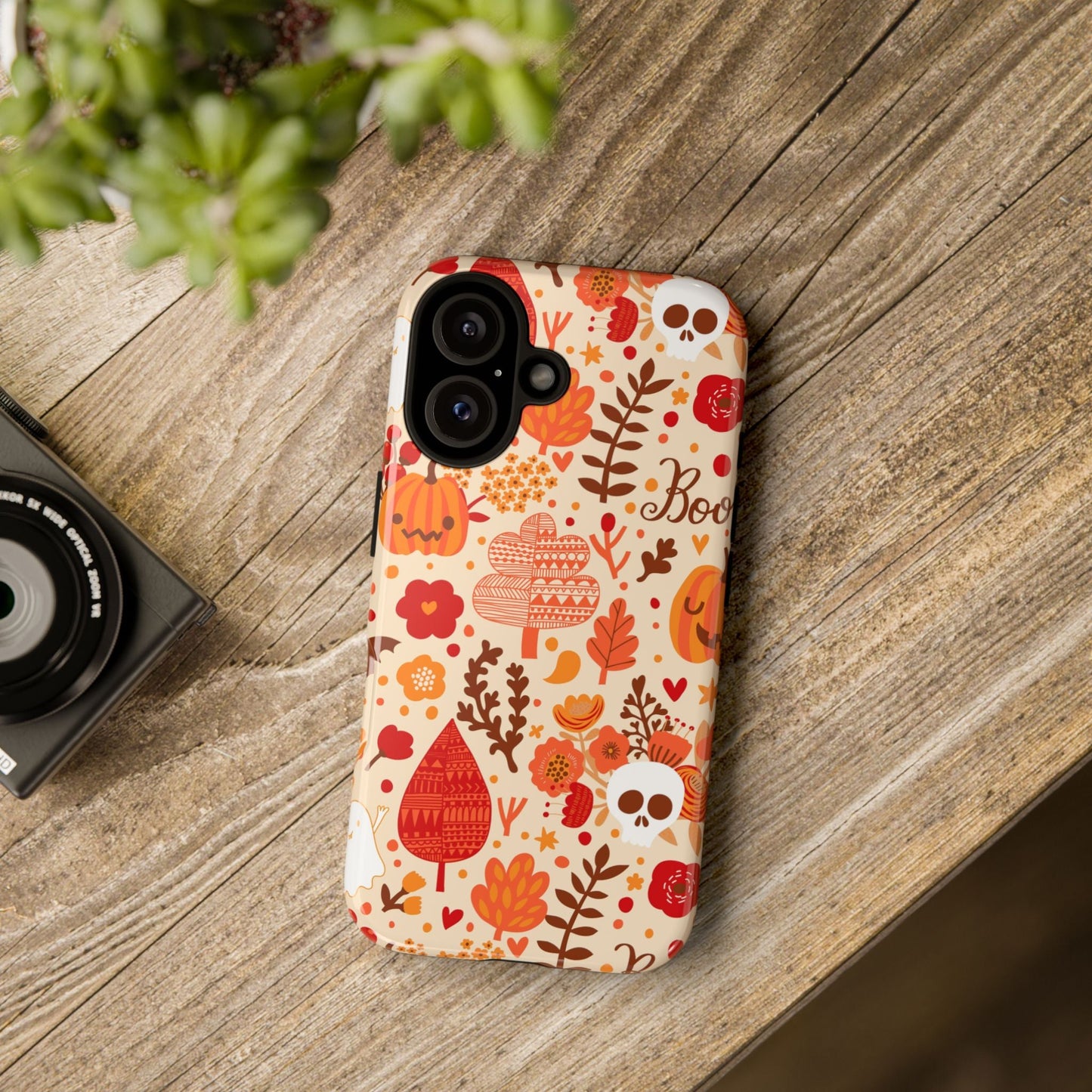 Autumn Phone Case - Cozy Fall Vibes, Pumpkin Decor, Halloween Gift, Floral Design, Seasonal Aesthetic - MaisonThreadory