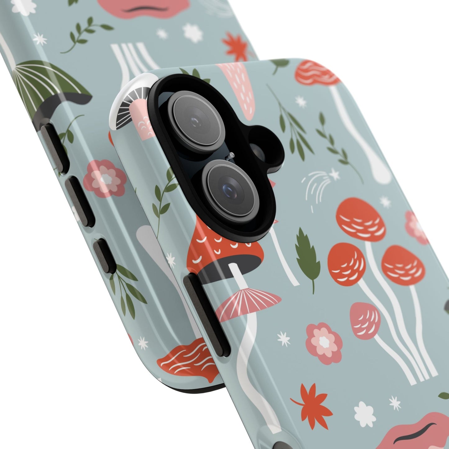 Whimsical Mushroom Phone Case, Cute Floral Smartphone Cover, Unique Gift for Nature Lovers, Trendy Tech Accessory, Eco - friendly Case - MaisonThreadory