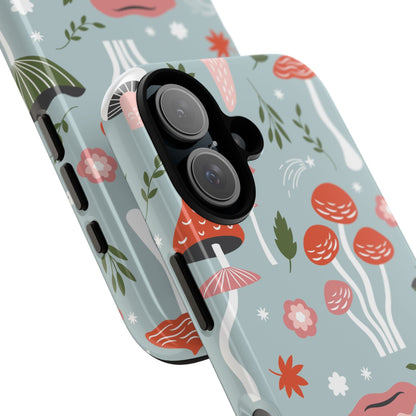 Whimsical Mushroom Phone Case, Cute Floral Smartphone Cover, Unique Gift for Nature Lovers, Trendy Tech Accessory, Eco - friendly Case - MaisonThreadory