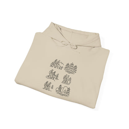 Cozy Nature - Inspired Hoodie for Outdoor Lovers, Unisex Heavy Blend Hoody, Perfect for Camping, Hiking, and Bonfire Nights - MaisonThreadory